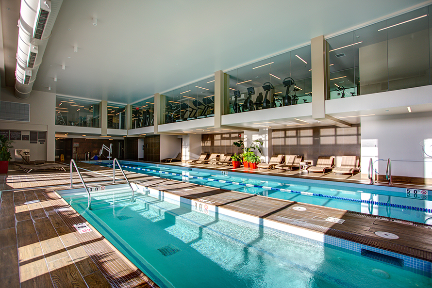 Indoor recreation pool. 