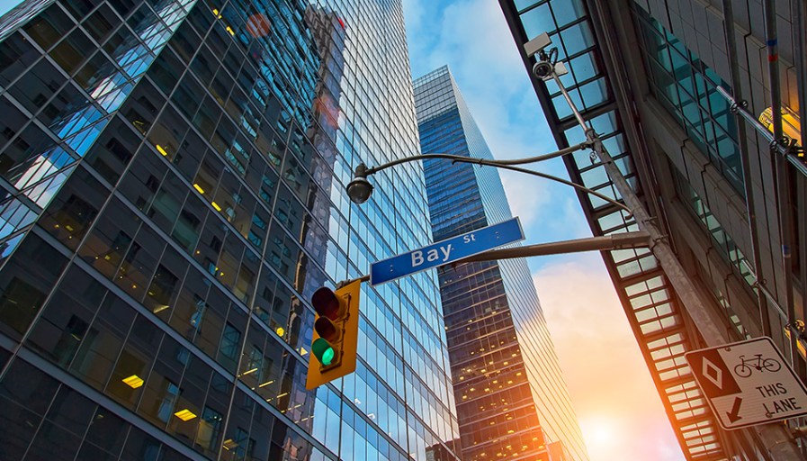 Downtown Toronto buildings.